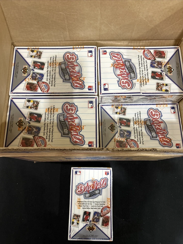 1991 Upper Deck Low Series Factory Sealed Wax Box "Find The Nolan" Jordan SP1 RC - Image 3 of 4