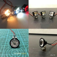 2PCS RC Car LED Light Lamp Searchlight For 1/10 RC TRX-4 Axial SCX10 D90 Tamiya