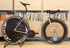 Rare Vintage Colnago Alan Bi-tube single speed road bike HED wheels CX forks
