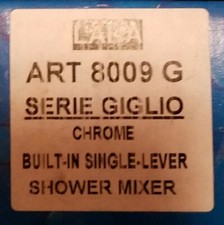 Emmevi Rubinetterie shower mixer with trim, Serie Giglio, model 8009 G Chrome
