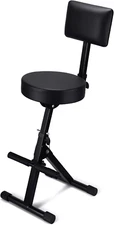 Guitar Chair with Back Support Adjustable Guitar Stool Drum Stool Deluxe Throne