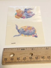 Disney's Babies Vintage Vending Machine Sticker Wet Tattoo All Star Eeyore Pooh