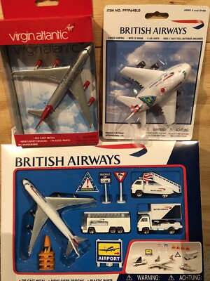 British Airways Airport Play Set/Virgin Die Cast British Airways