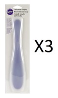 Wilton Silicone Universal Pastry Kitchen Scraper Heat Resistant 500 F (3-pack) on sale Wilton Silicone Universal Pastry Kitchen Scraper Heat Resistant 500 F (3-pack) on sale