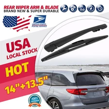 Set Of 14"+13.5" New  Rear Wiper Blade & Arm OEM Quality Replacement All Season