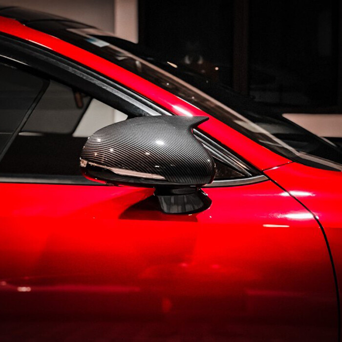 Für Kia Stinger 2018-23 Carbon Optik Spiegelkappen Produktbild-Vorschau 5
