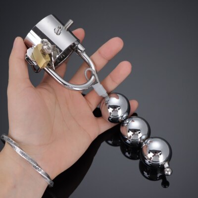 Heavy Stainless Steel CBT Chastity Device Chastity Scrotum Pendant Rings
