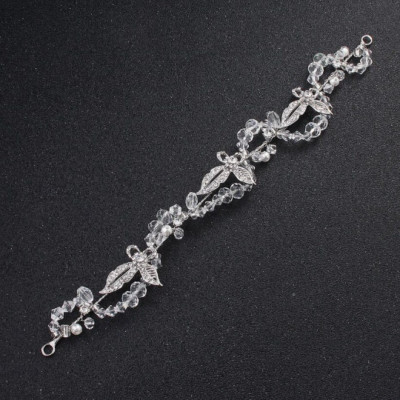 Flatter mit Schönheit Handarbeit Kristall Schmetterling Haarschmuck 