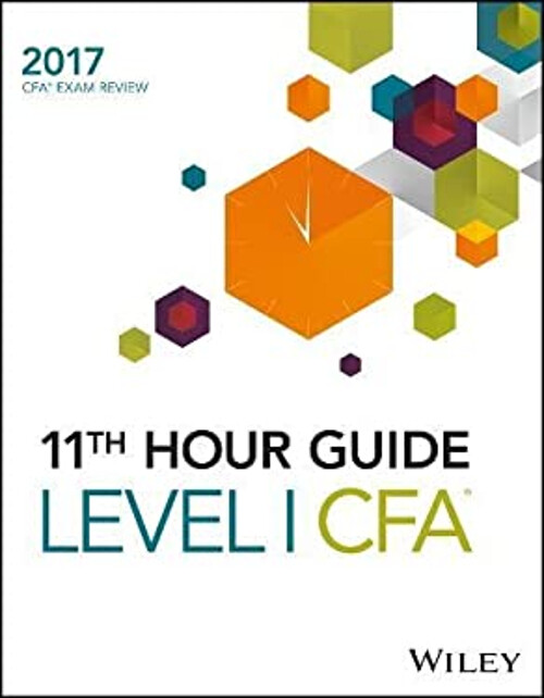 Wiley 11th Hour Guide for 2017 Level I CFA Exam Paperback Wiley-image