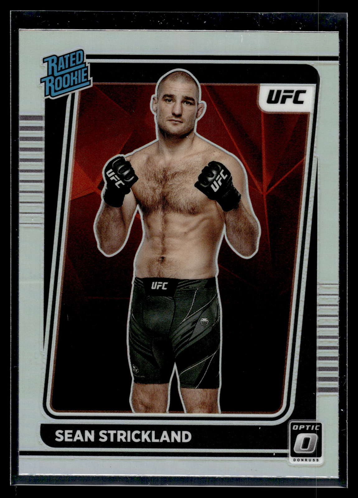 Sean Strickland 2022 Panini Donruss Optic UFC Holo Prizm Rookie Card  #111