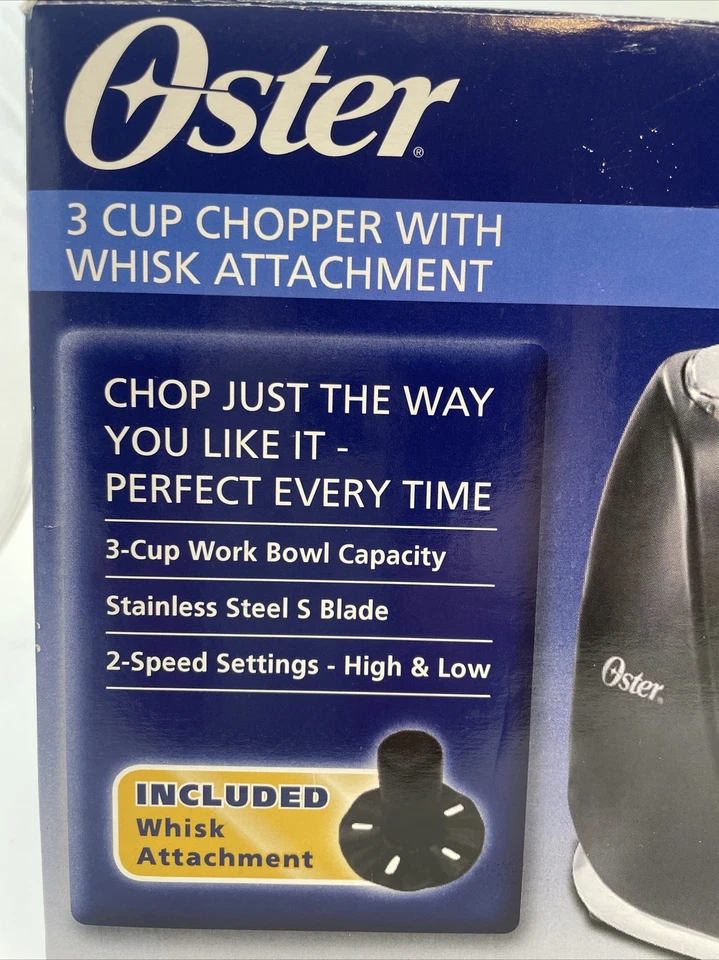OSTER Mini Chopper-3C .Chops Onion, Veggies, Nuts, & WHISKS Model FPSTMC3321 - Image 3 of 4