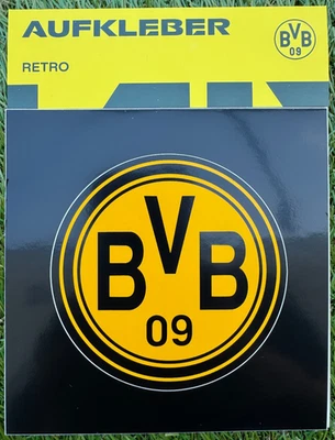 BVB Borussia Dortmund Aufkleber Auto retro Logo Sticker rund oldschool Koffer