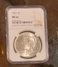 1923 MS 64 Silver Peace Dollar