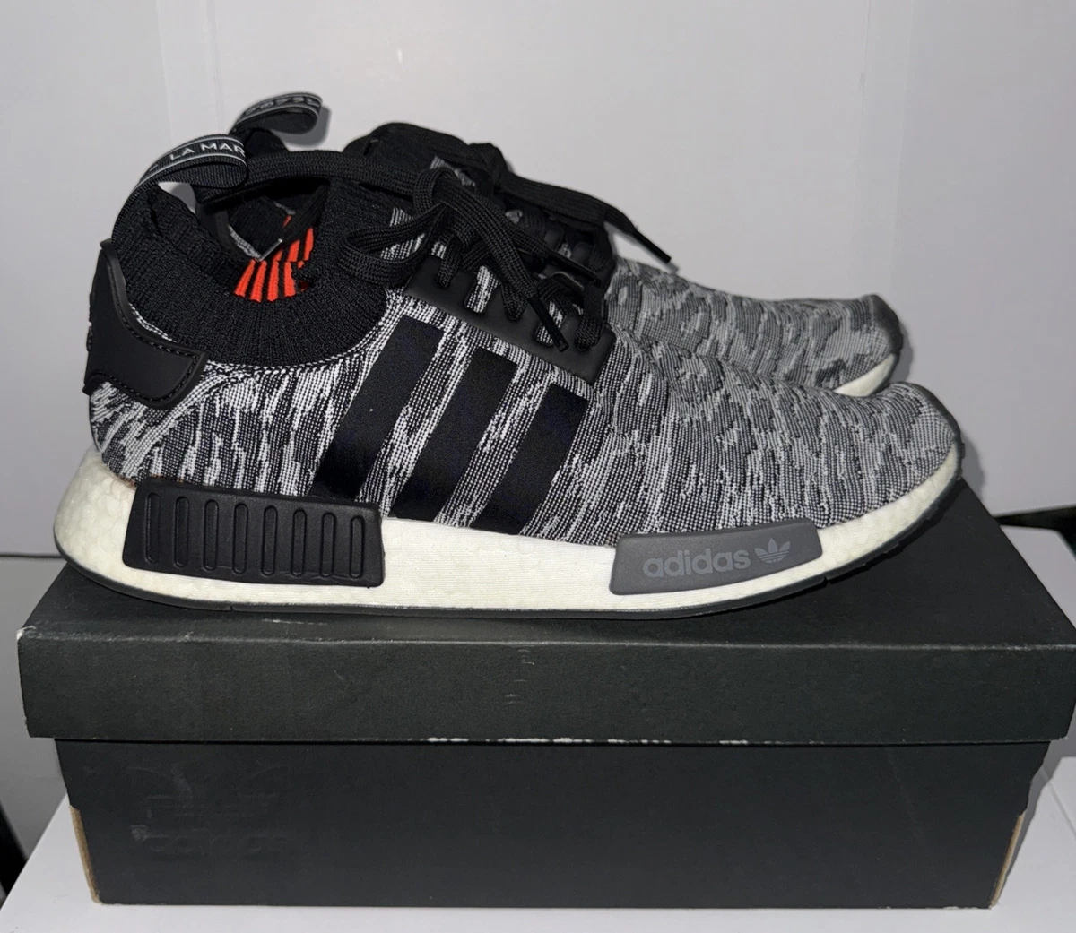 adidas NMD R1 Primeknit Black Glitch 2018 for Sale | Authenticity  Guaranteed | eBay