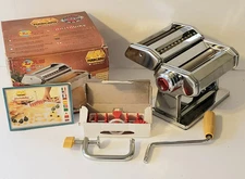 MARCATO ATLAS 150 Pasta Machine & Pastabike Set w/ Box