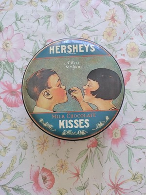 Hershey's Milk Chocolate Kisses Dose 1982 einwandfreier Zustand Made in England