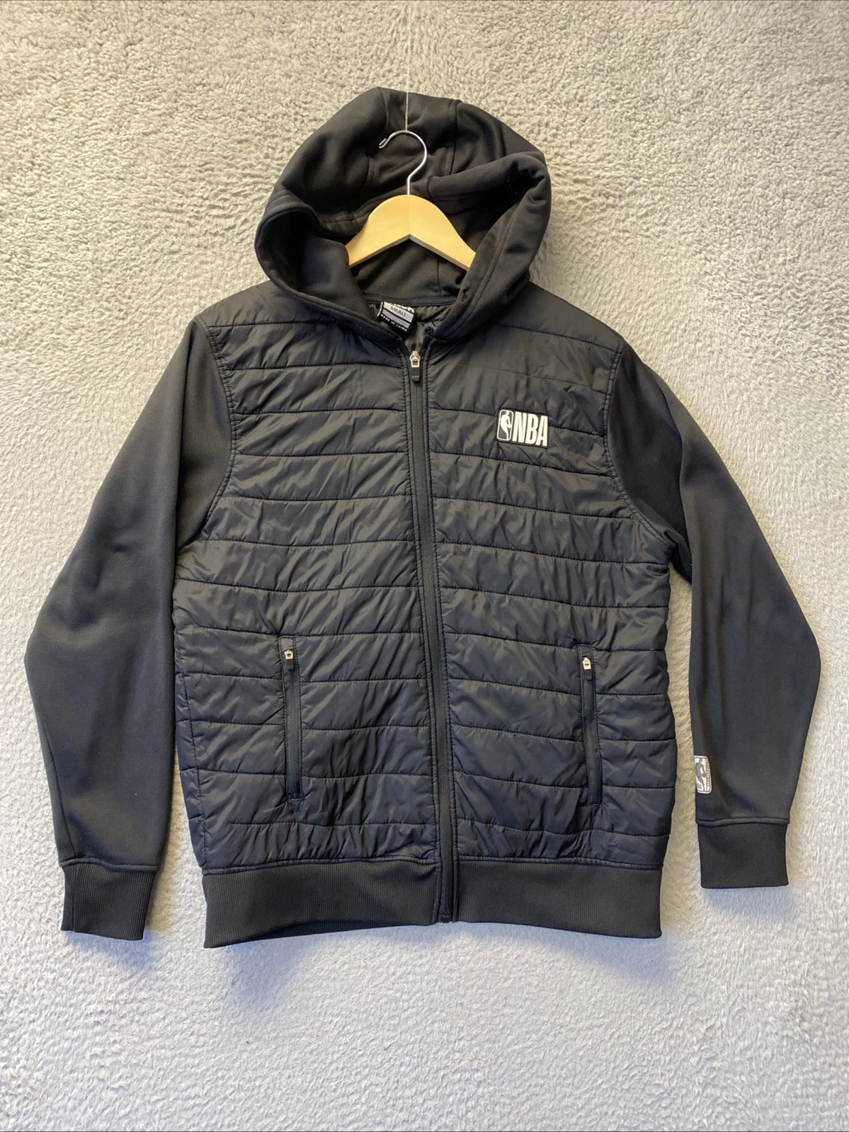 NBA Men's Size S Black Puffer Down Jacket /152-29