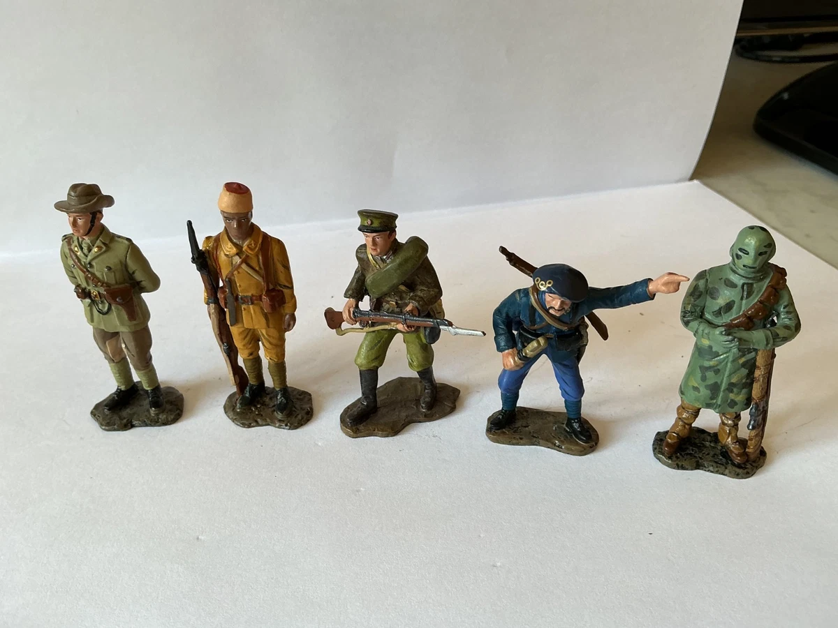 Lot Soldat de plomb Guerre 14/18 Hachette - 16 soldats - Lire description