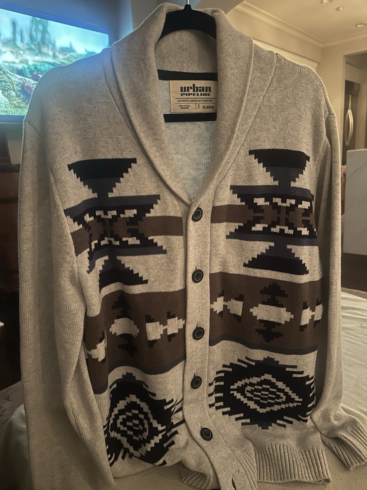 Cardigan Long Steve Button Up Sweater Urban Pipeline Men's-image
