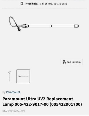 Paramount Leisure UV Bulb For  Swimming Pools 005422901700