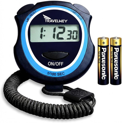 Silent Digital Stopwatch Timer for Teachers, Coaches & Kids   Simple Lap Timer, 