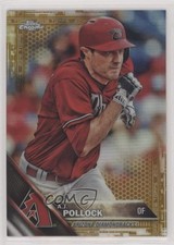 2016 Topps Chrome Gold Refractor 42/50 AJ Pollock #159 0a4v