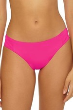 NWT- Trina Turk Monaco Tab-Side Hipster Bikini Swimsuit Bottom, Parade Pink - 14