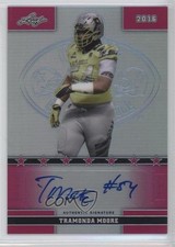 2016 Leaf US Army All-American Bowl Pink Prismatic 11/20 Tramonda Moore Auto 0b5