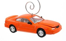 1997 Ford Mustang Orange Christmas Ornament