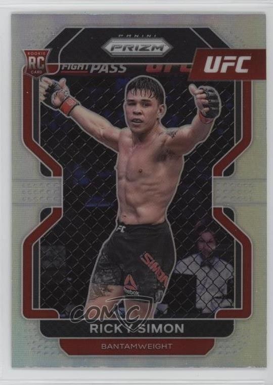 2022 Panini Prizm UFC Silver Prizm Ricky Simon #112 02l5
