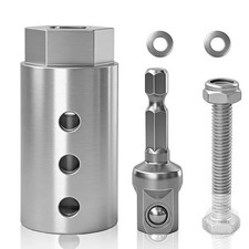 Trailer Jack Drill Adapter Kit, Fits 1-Inch J...