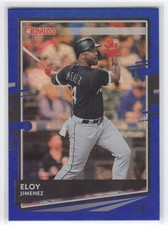 #121 2020 Donruss SP Holo BLUE  Eloy Jimenez Chicago White Sox