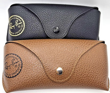 2x Ray-Ban Sunglasses Snap Cases Ray Ban by Luxottica Brown  Black CASES ONLY 