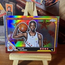 2025 Caleb Wilson Topps Chrome McDonald’s RC #48 True Refractor Hot SP!