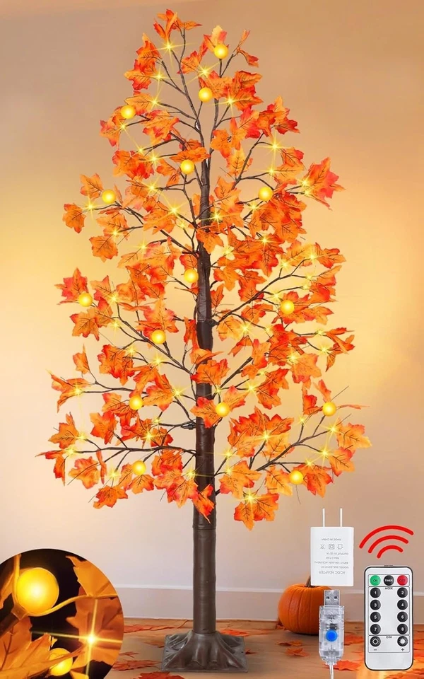 Remote Control Timer Maple Tree Decoration - 8 Modes - Image 3 of 4