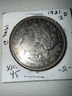 1921-D Morgan Silver Dollar In XF Condition