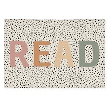 Boho Classroom Decor, Neutral Classroom Read Sign Banner, Trendy Black Dots C...