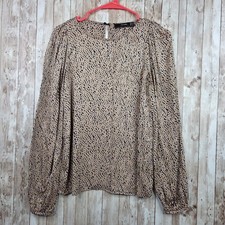 Hallhuber Womens Blouse XS EUR 34 Geometric L...