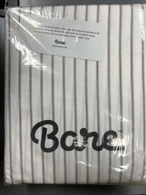 Bare Home Flannel Sheet Set Prints - 100% Cotton - Deep Pocket - FULL Striped