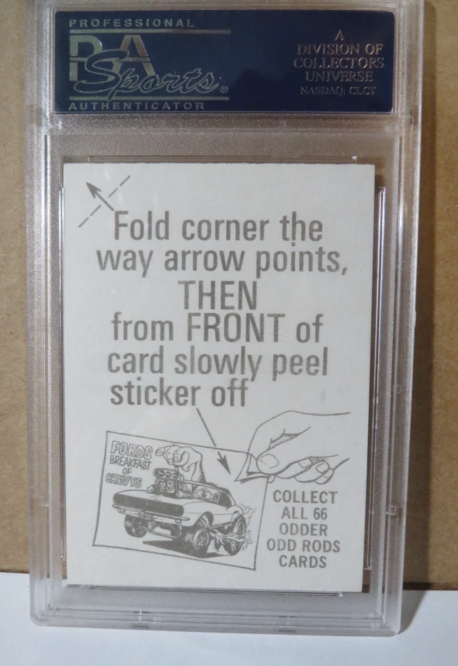 1970 Odder Odd Rods #35 Gasser PSA 10 Pop-1 - Image 2 of 2