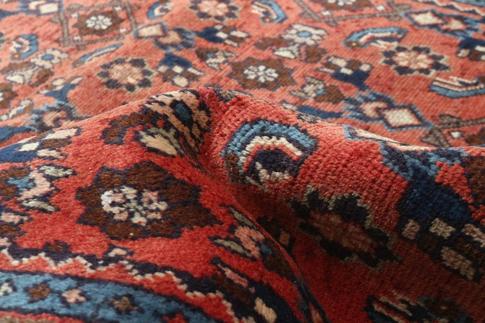 Alfombra tradicional vintage anudada a mano alfombra de lana oriental de 3'5" x 5'8" Foto 3 de 4