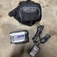 Sony Handycam DCR-DVD810 Camcorder Bundle Carl Zeiss Lens DVD Hybrid Tested