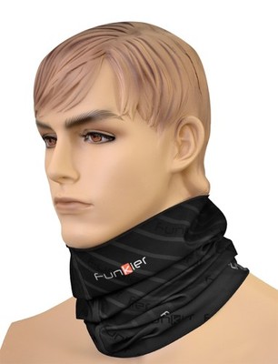 Funkier Multifunktionaler Halswärmer - Schwarz, 34 cm