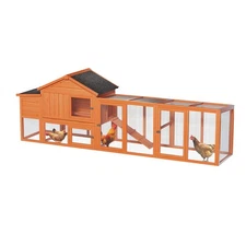 Wooden Chicken Coop Outdoor - Hen House for 2-4 Chickens, Rabbits, Small Pets
