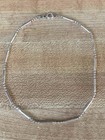 Vintage Italy Sterling Silver 9-3/4" Bar & Bead Chain Link Anklet - 2 Grams — photo 9