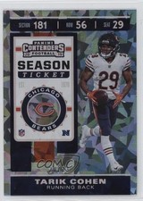 2019 Panini Contenders Season Ticket Cracked Ice 20/23 Tarik Cohen #70 02l6