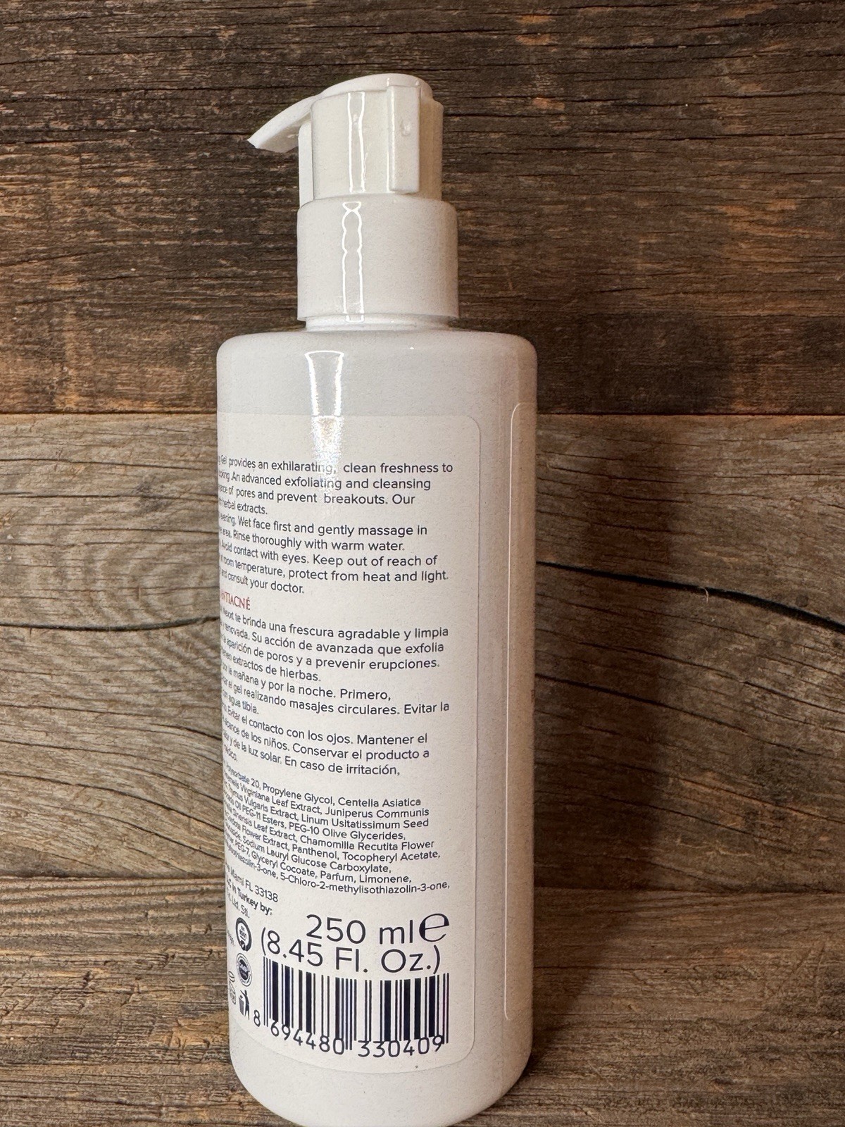 NEXXT Anti-Acne Facial Cleansing Gel 250 ml | Clarifying Face Wash |Holiday Gift