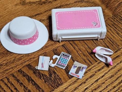 Vintage BARBIE Doll ~ “DAY TO NIGHT”Accessories ~ Purse BRIEFCASE Hat SHOES