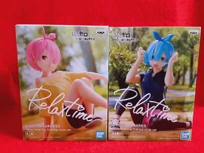 Re:Zero Rem & Ram Relux time TRAINING STYLE ver. Figures 2 kinds Training Style