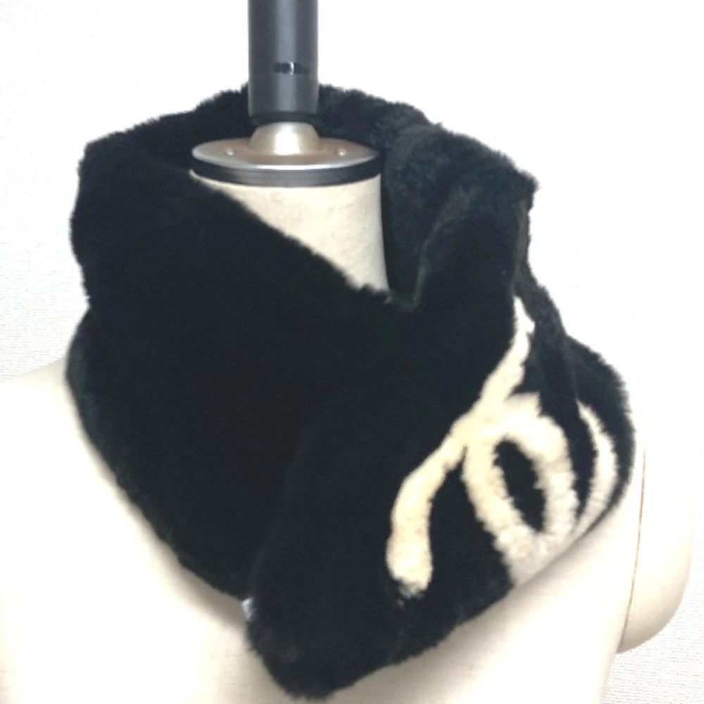 CHANEL Fur Black Scarves & Wraps for Women for sale | eBay
